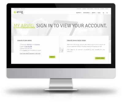Arvig Customer Portal - Phase 2